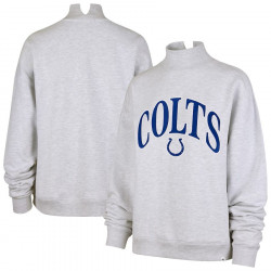 Indianapolis Colts '47 Women's Vantage Mock Neck Pullover Sweatshirt - Heather Gray