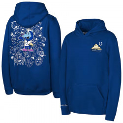 Indianapolis Colts Mitchell & Ness Youth Blue Pie Day Hoodie - Royal