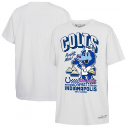 Indianapolis Colts Mitchell & Ness Youth Blue Pie Day T-Shirt - White