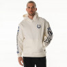 Indianapolis Colts The Wild Collective Unisex Stacked Graphic Sleeve Fleece Hoodie - Cream