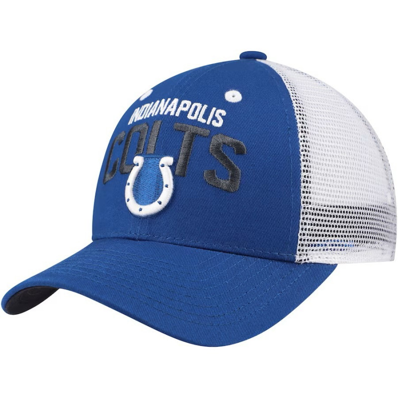 Youth Royal Indianapolis Colts Core Lockup Trucker Adjustable Hat Youth Royal Indianapolis Colts Core Lockup Trucker Adjustable Hat