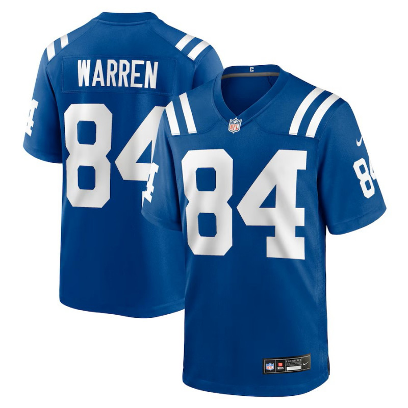 Men's Nike Tyler Warren Royal Indianapolis Colts Game Jersey